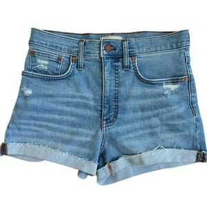 Madewell High-rise denim shorts Size 28